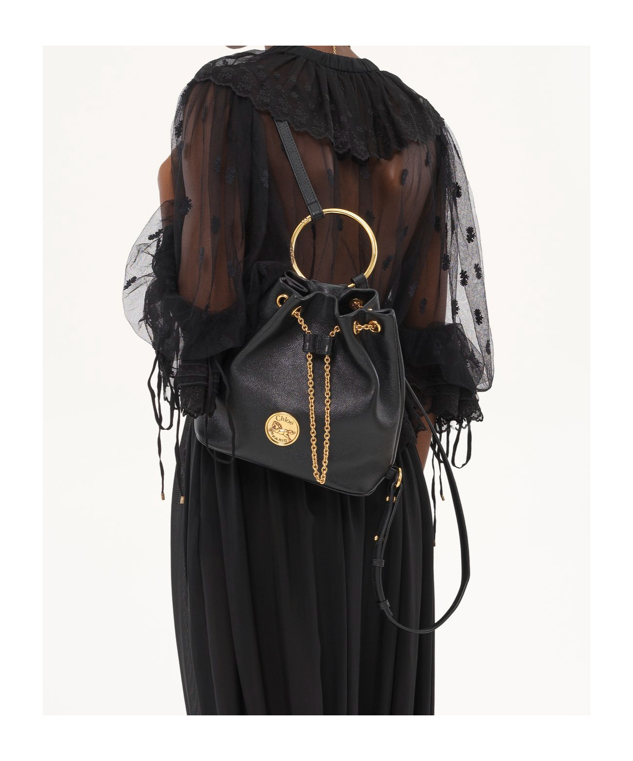 Chloé Small Bracelet Leather Backpack