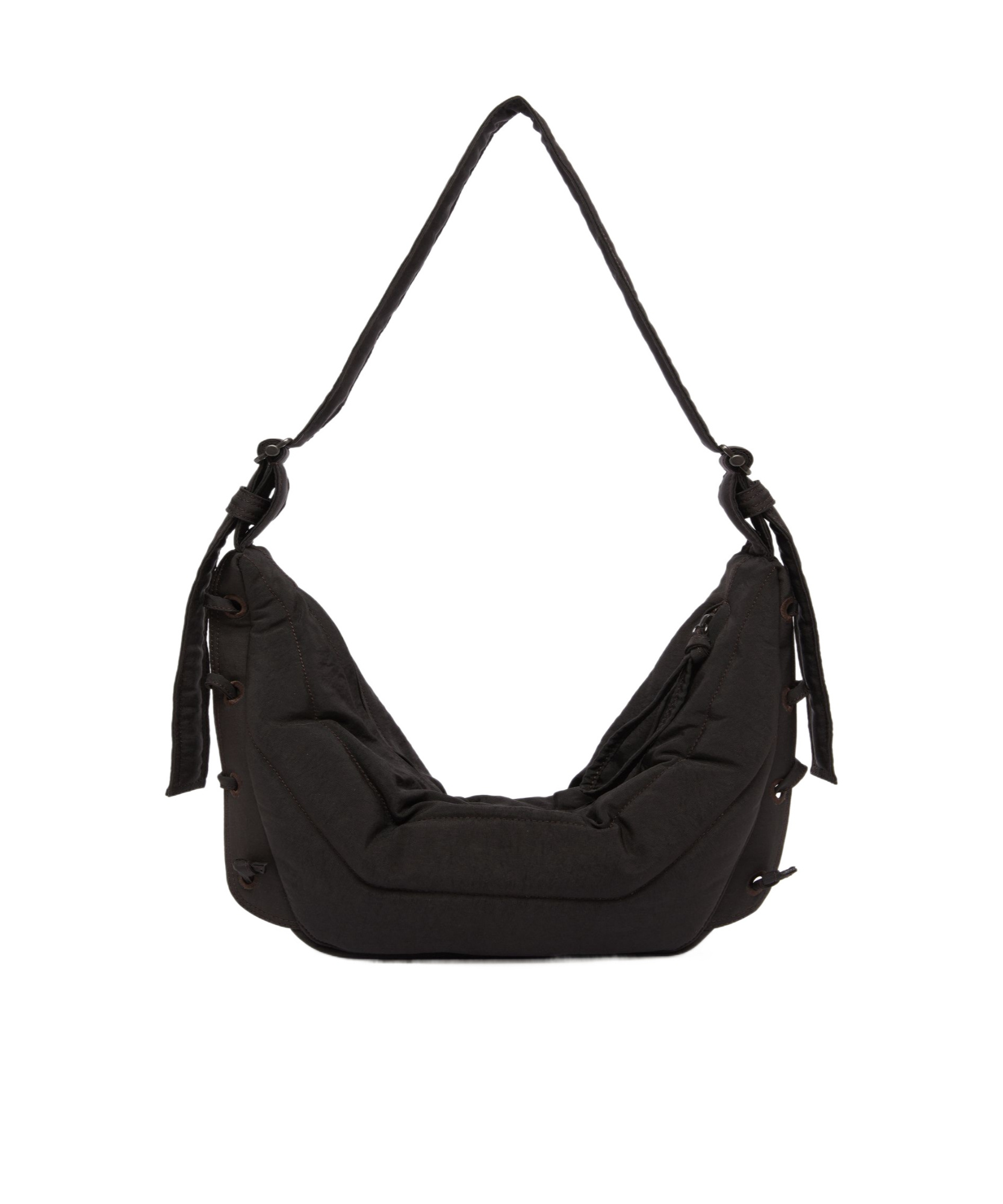 Lemaire Soft Game Cross-body Bag In Dark Chocolate