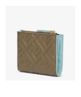Fendi Compact Baguette Wallet In Brown