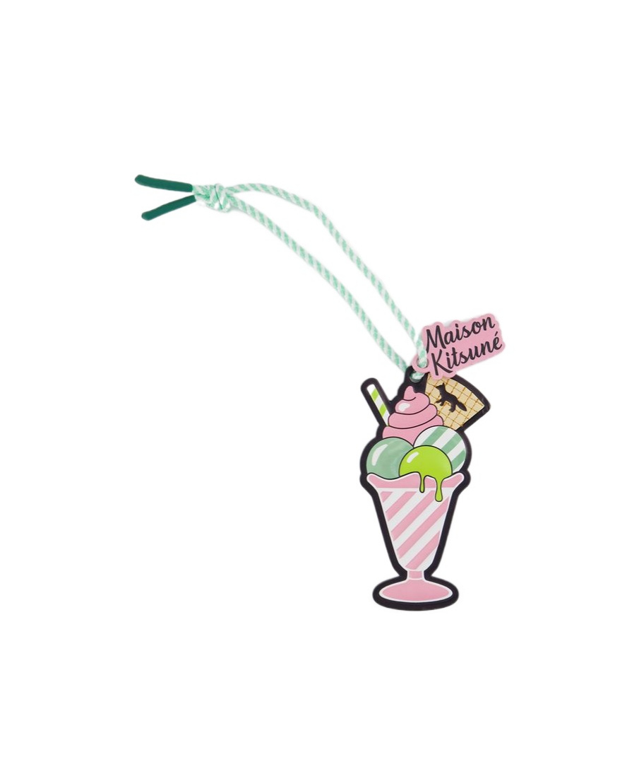 Maison Kitsuné Ice Cream Sundae Charm Small Leather Goods - Maison Kitsunã© - Multi In Multicolor