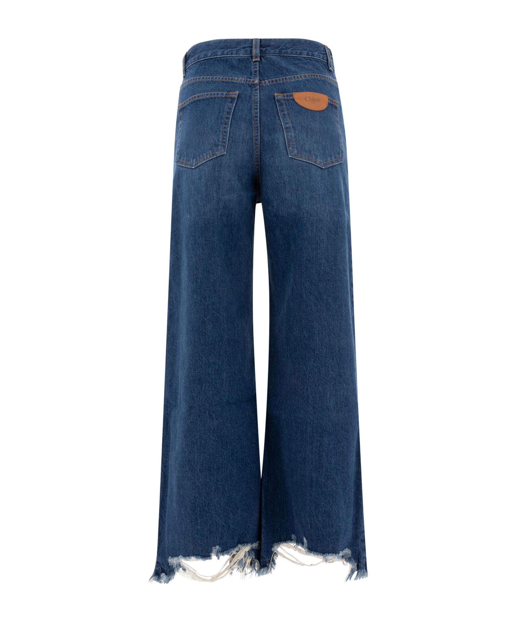 Chloé Belt-loop Jeans In Blue