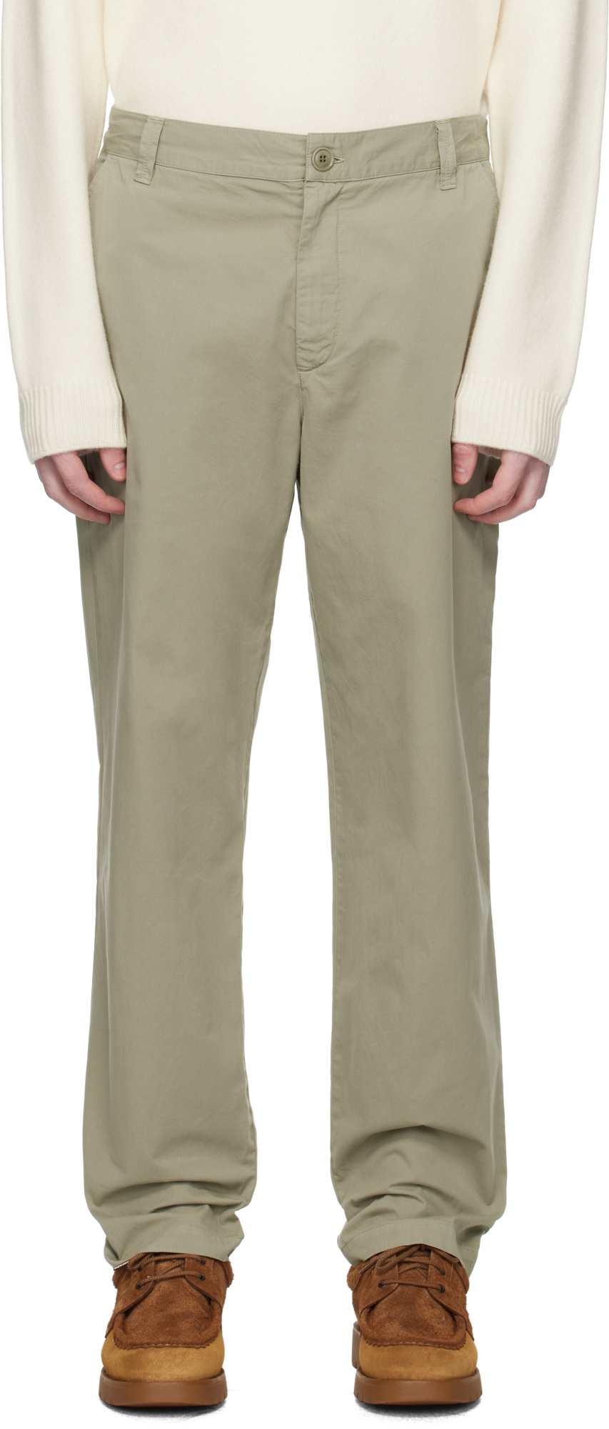 Apc Belt Loops Slacks In Brown