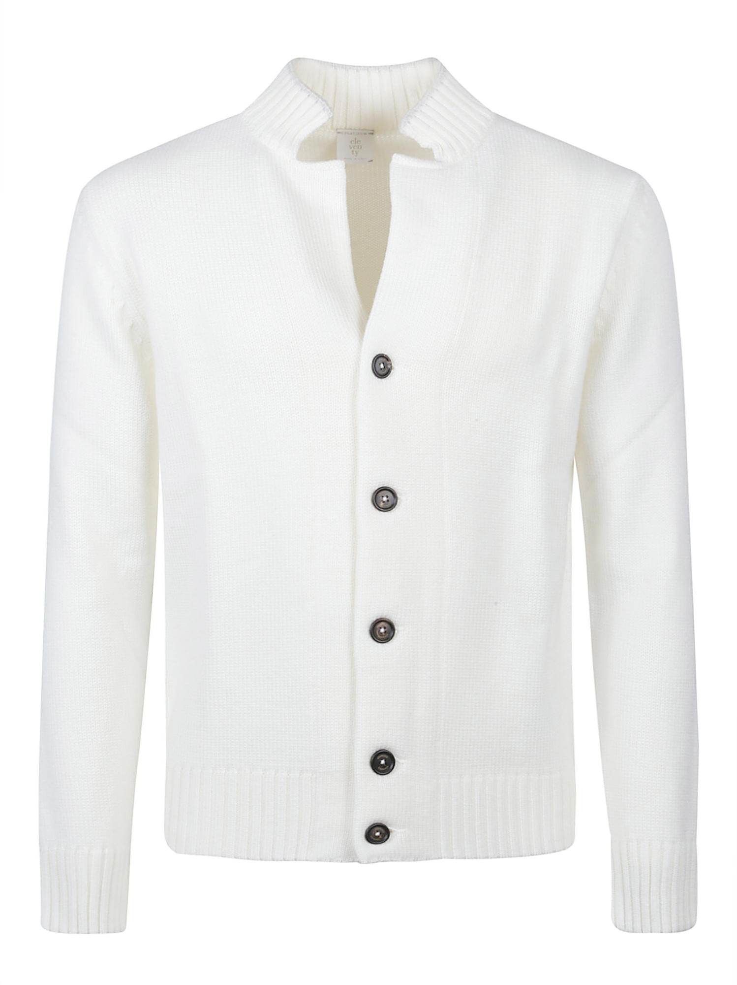 Eleventy Long-sleeved Sweater In White
