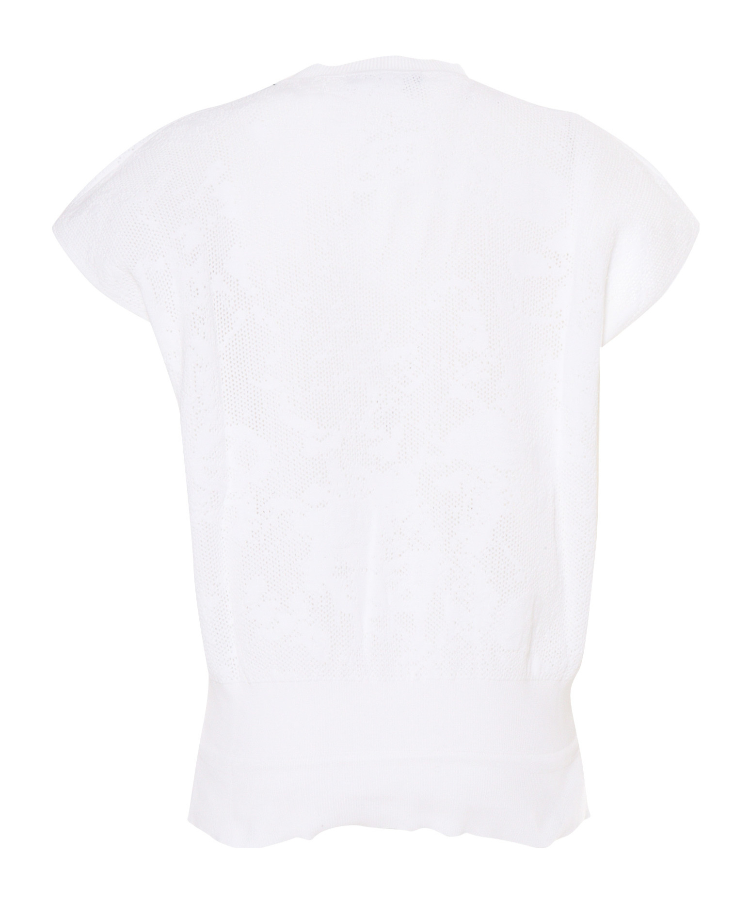 Fabiana Filippi Open-knit Drawstring Hem Top