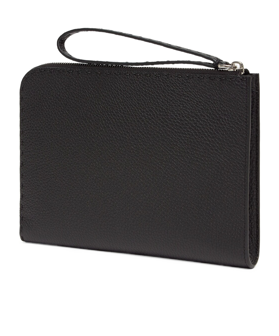 Fendi Small Selleria Clutch Bag In Black