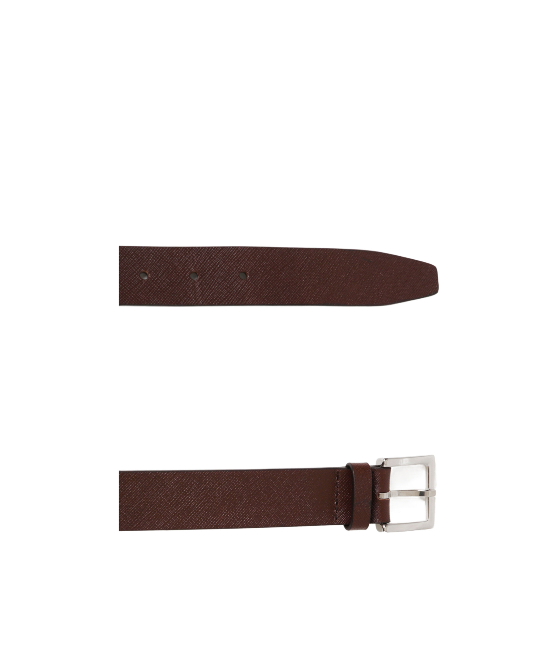 Orciani Saffiano Basic Belt In Brown