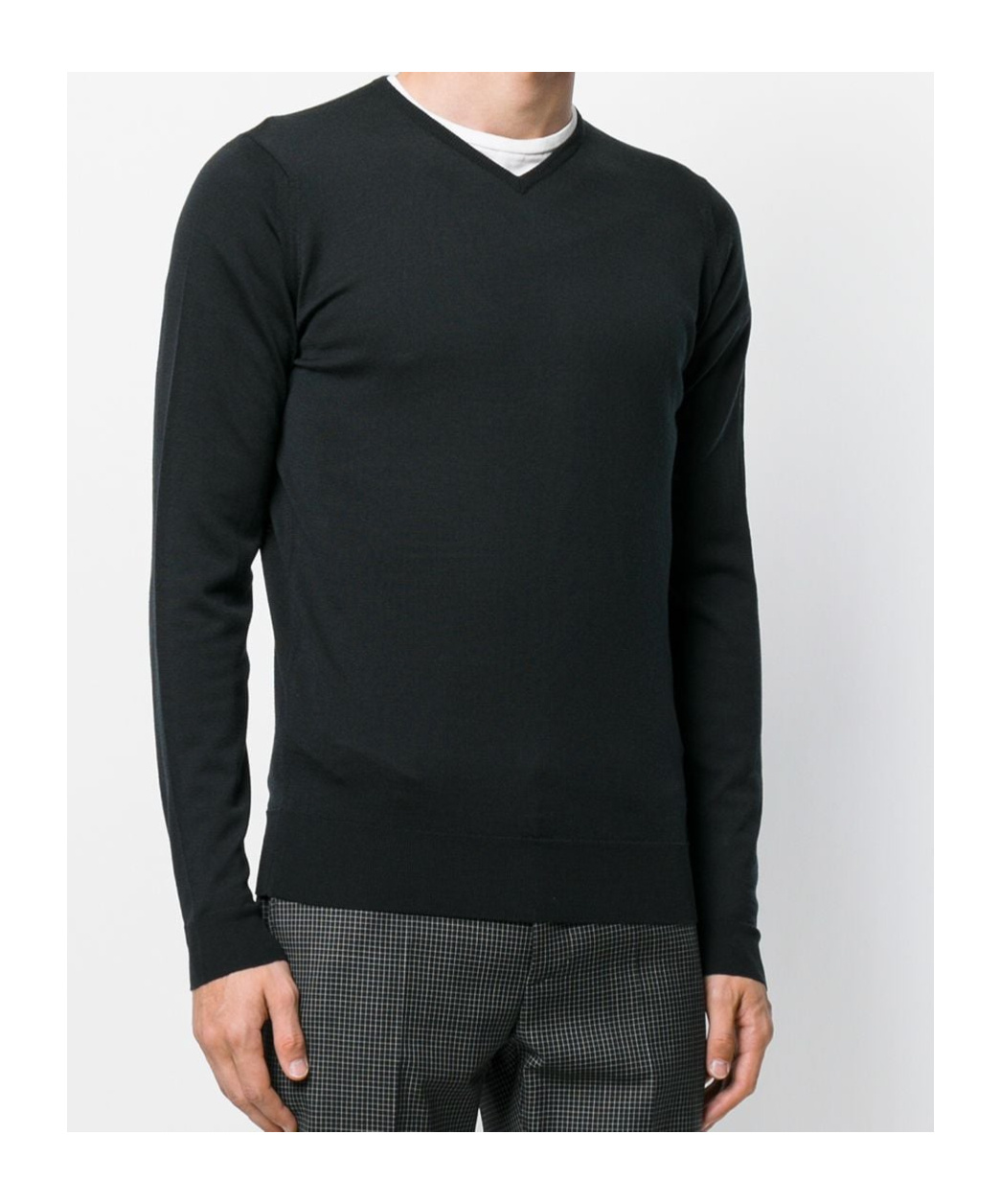 John Smedley Long-sleeved Sweater In Black