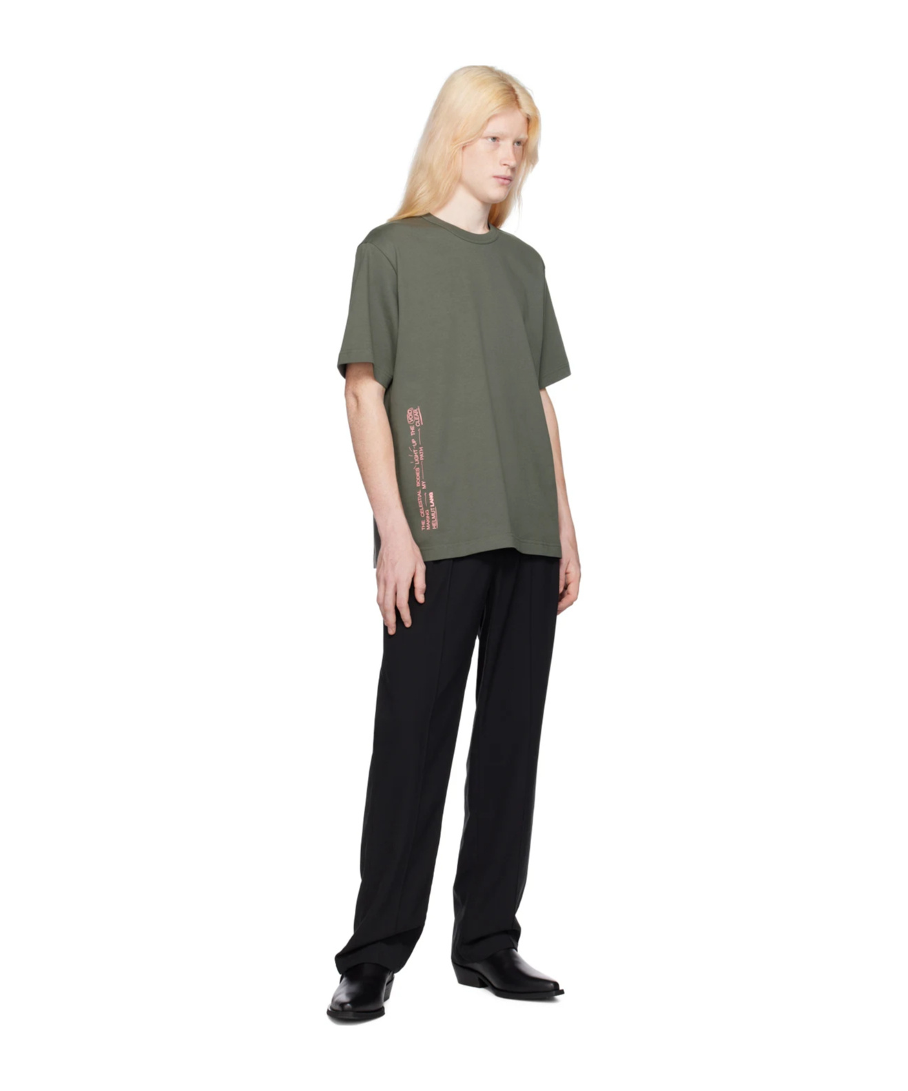 Helmut Lang Item O-neck Short-sleeved T-shirt In Gray