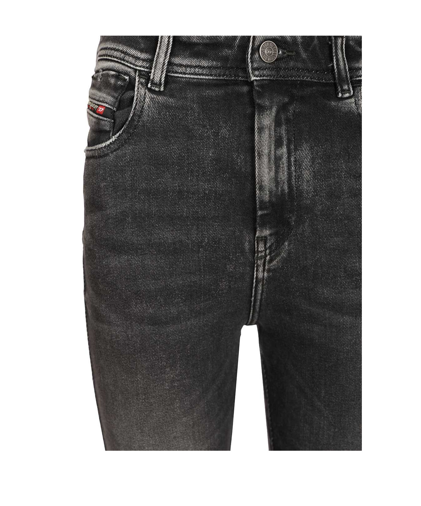 Diesel 1984 Slandy-high Skinny Jeans In Gray