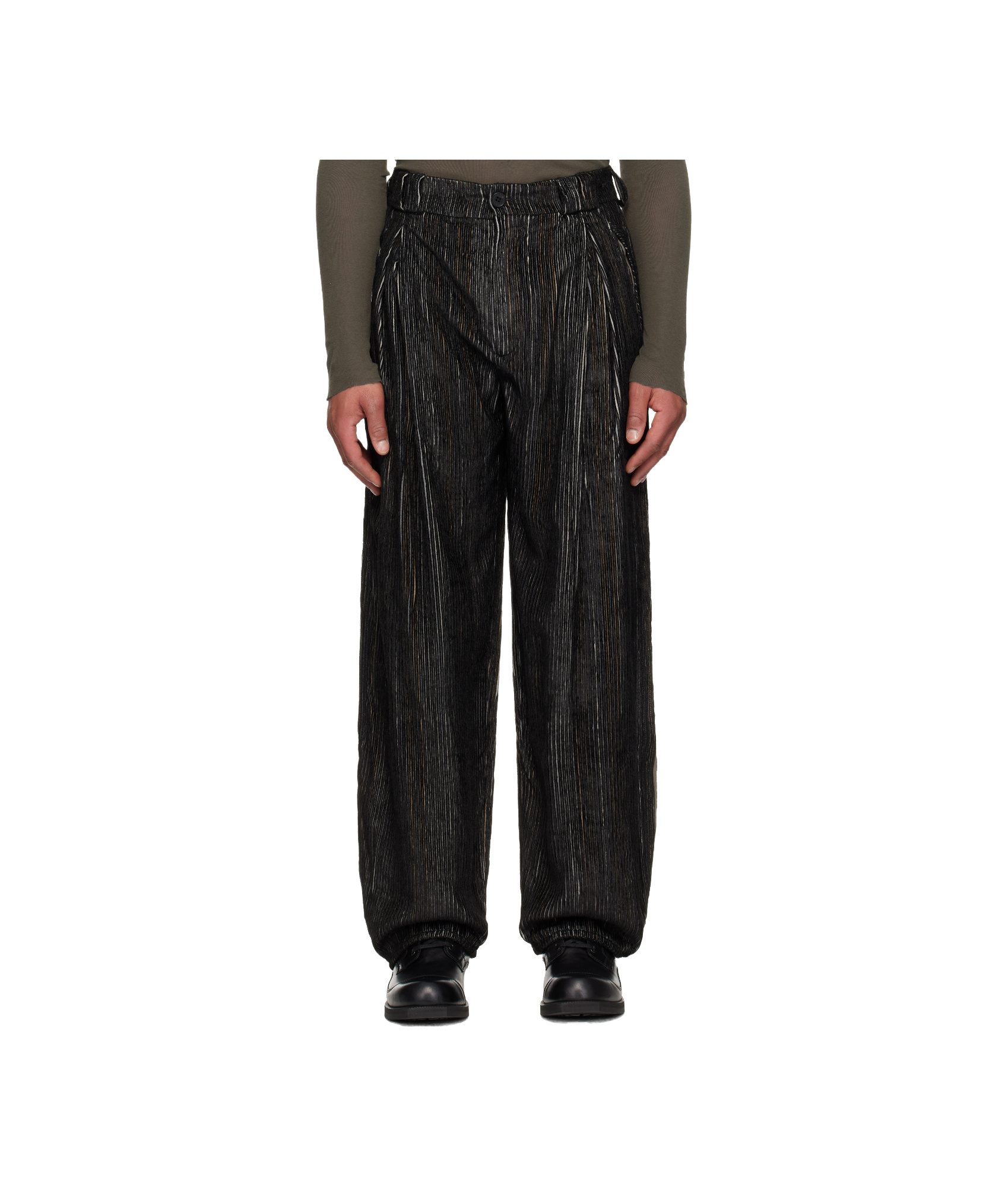 Kiko Kostadinov Black Halics Trousers In Black
