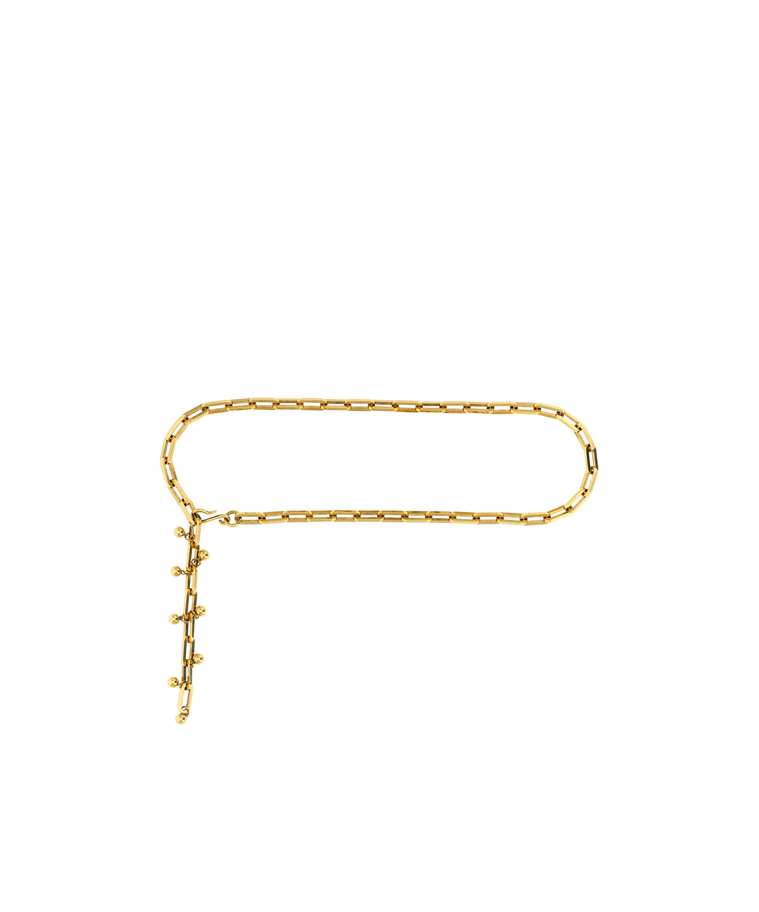 Etro Adjustable Chain Link Belt With Gold Finish In Gold
