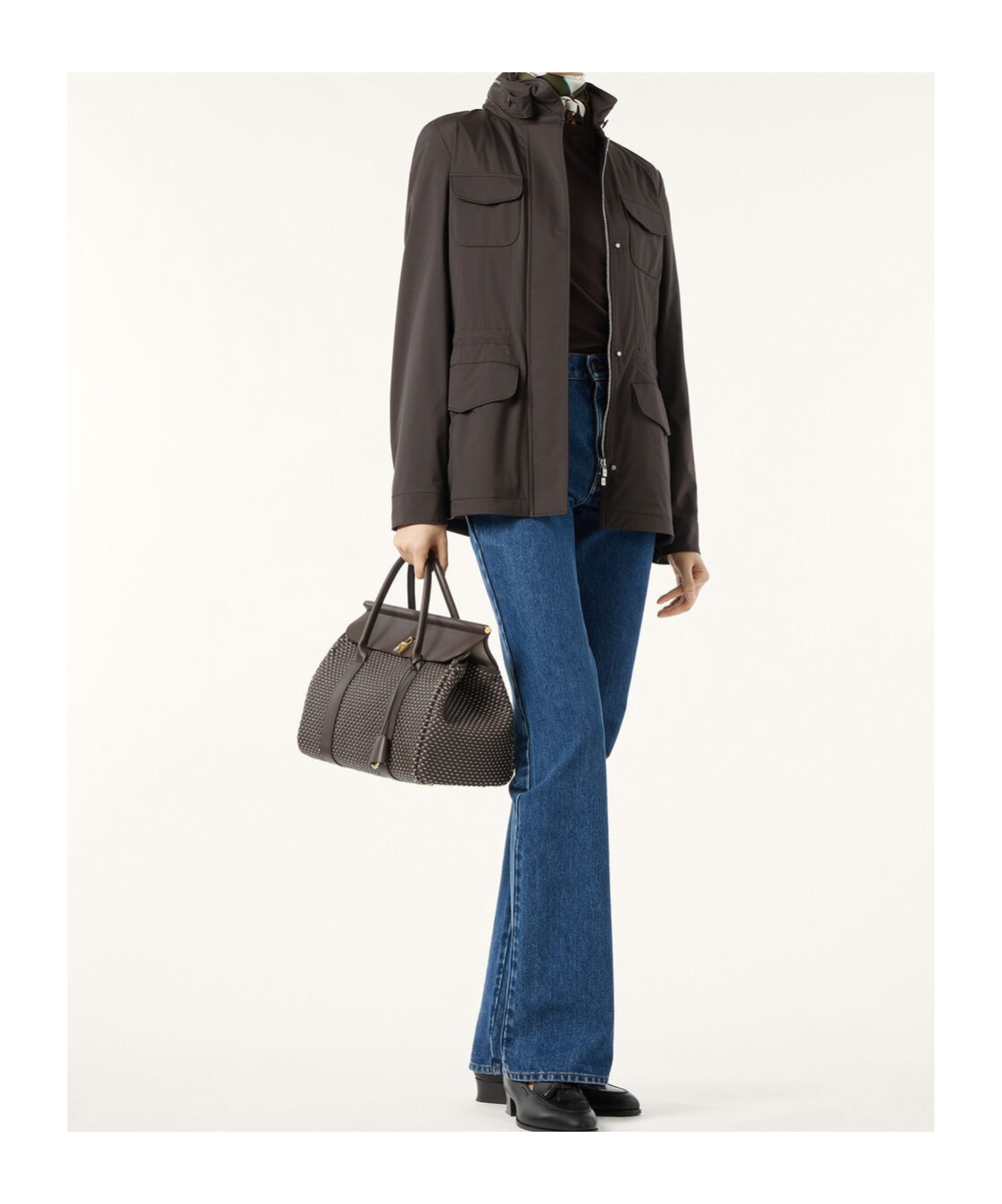 Loro Piana Traveller Mini Field Jacket In Brown
