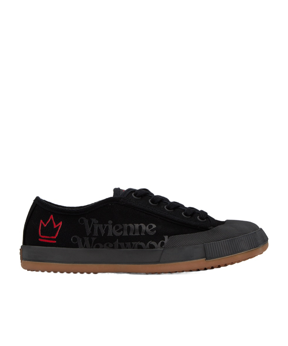 Vivienne Westwood Lace-up Low-cut Casual Shoes In Black