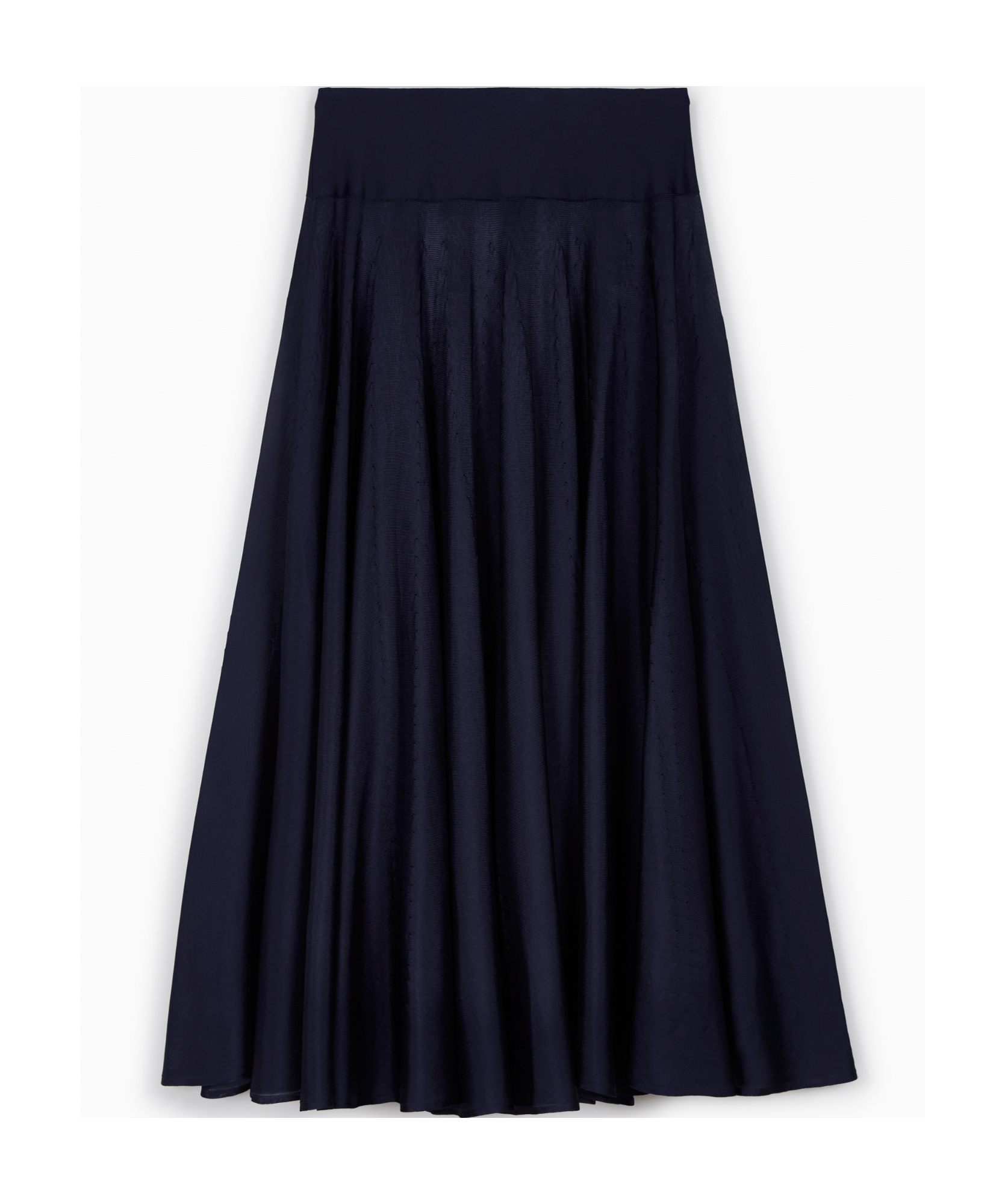 Shop Alaïa Elastic Waist Skirt In Black