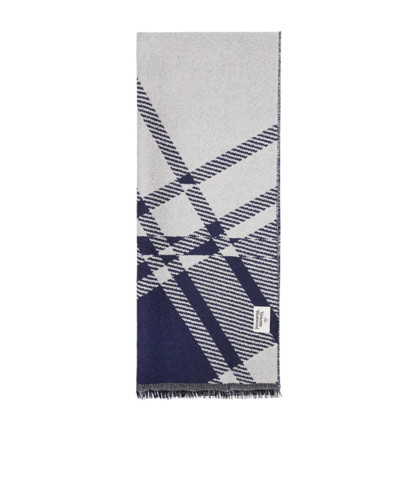 Vivienne Westwood Plaid Scarf In Blue