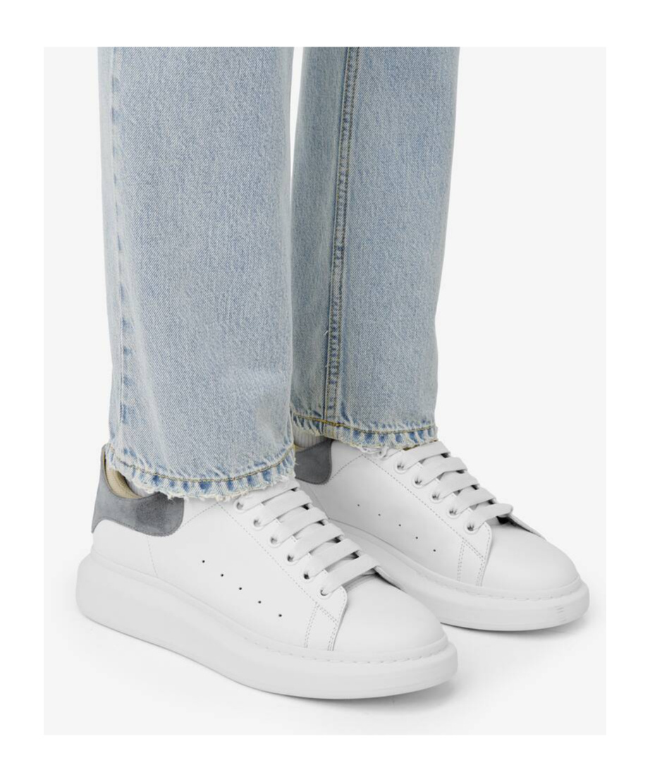 Alexander Mcqueen Mcqueen Oversized Sneaker In White/light Gray
