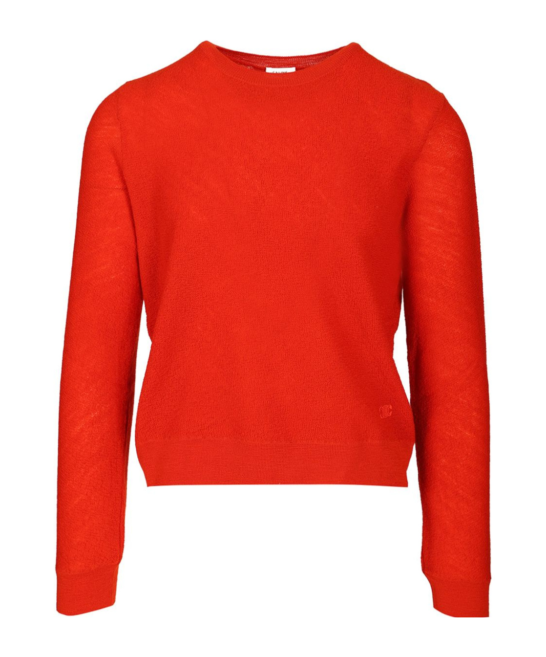 Celine Men Crew Neck Sweater In Wool In Red