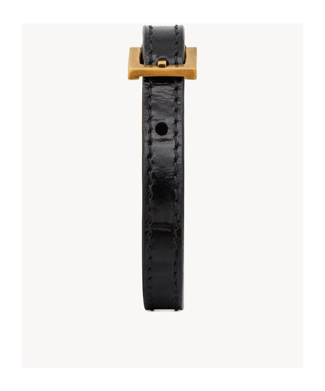 Saint Laurent Cassandre Bracelet In Black