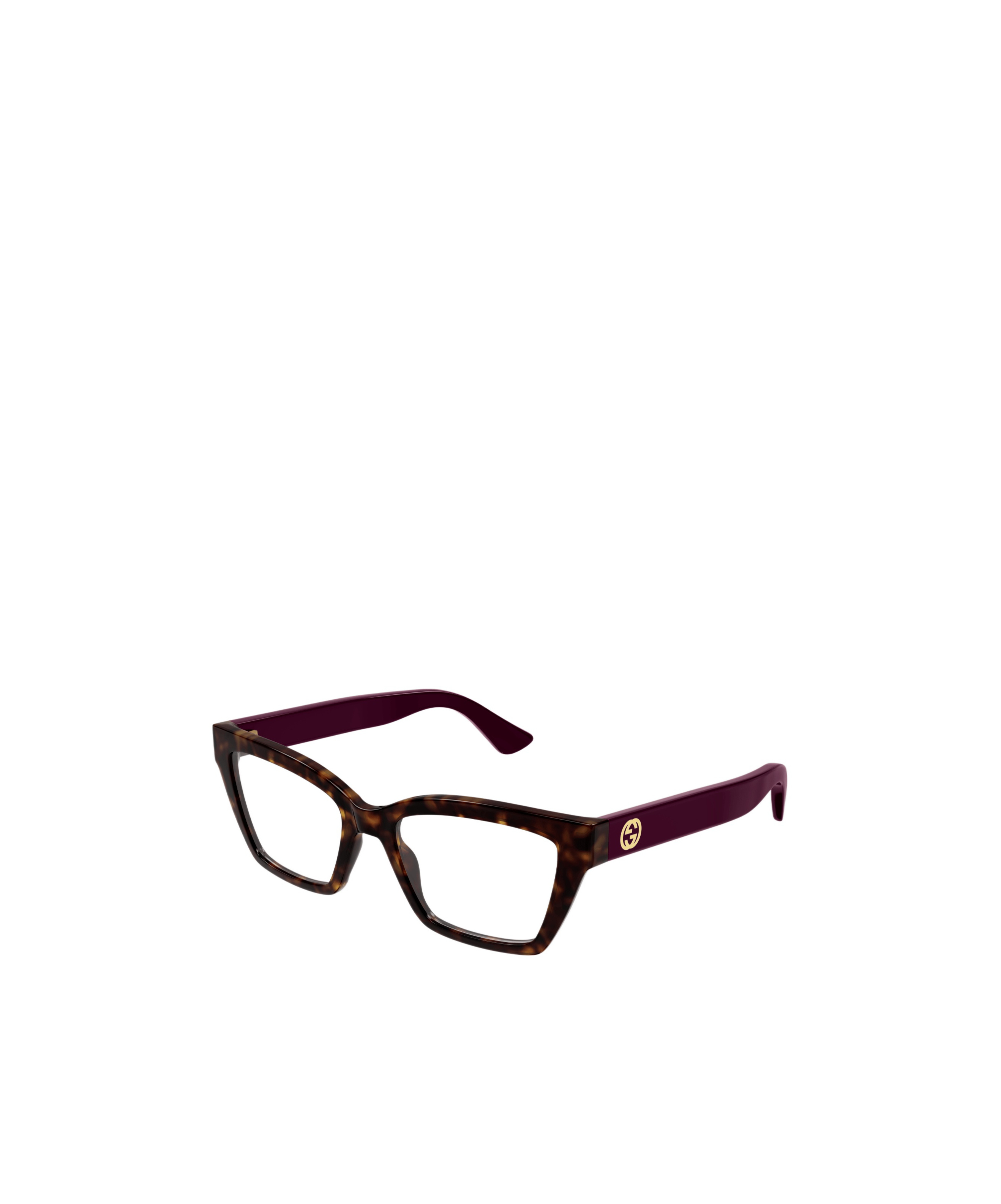 Shop Gucci Eyewear Square Frame Glasses In Brown