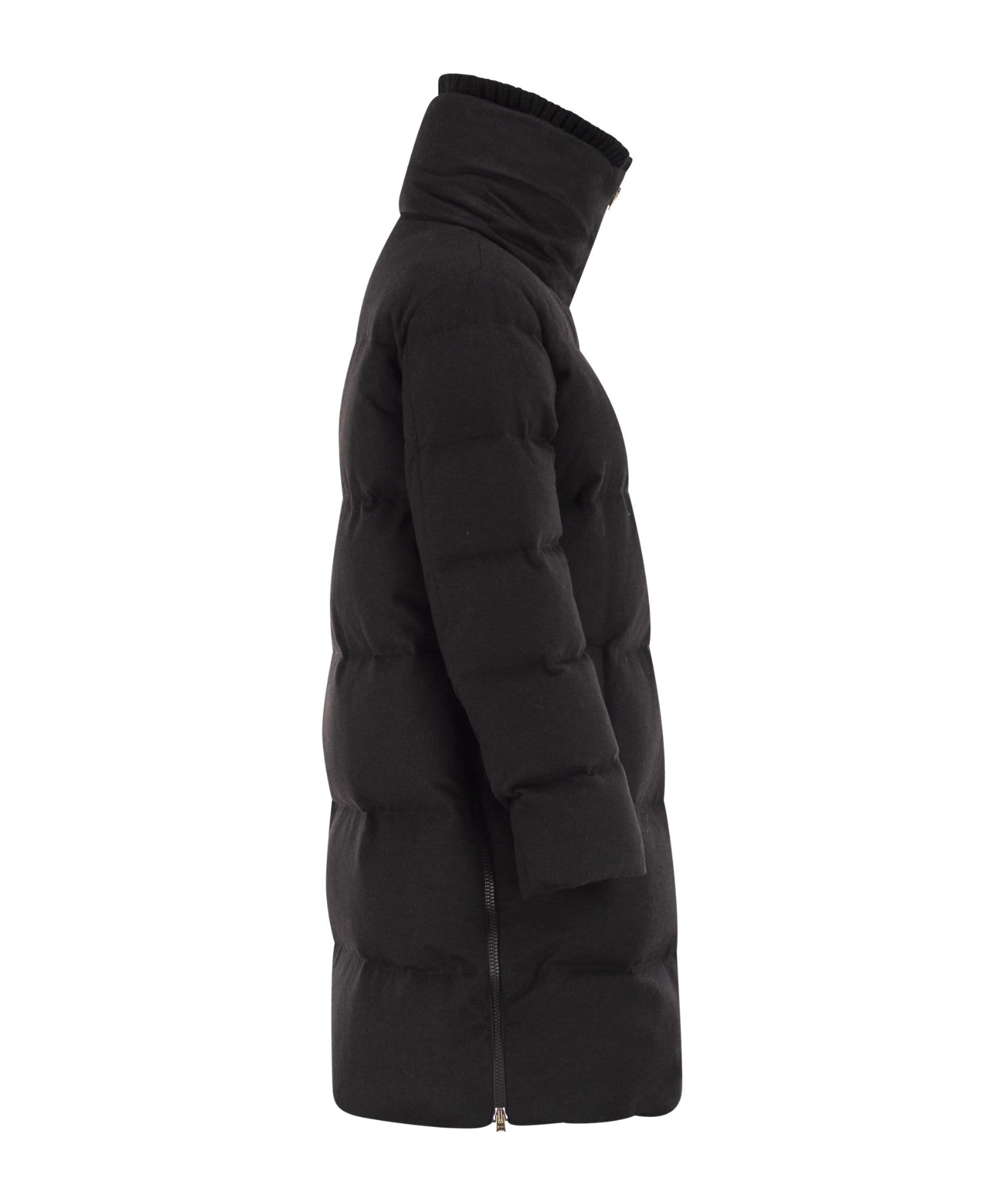 Herno Women Cashmere And Silk Duvet In Black