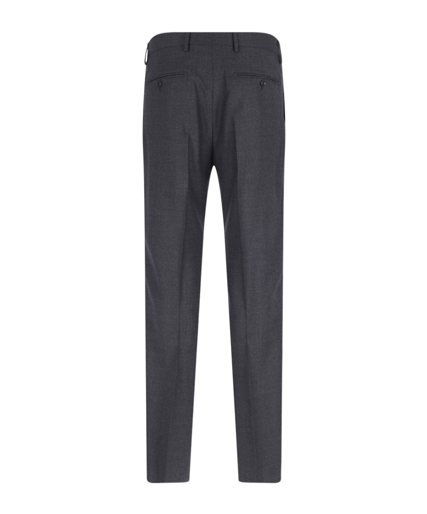 Tagliatore Double-breasted Grey Suit With Tailored Blazer In Blue