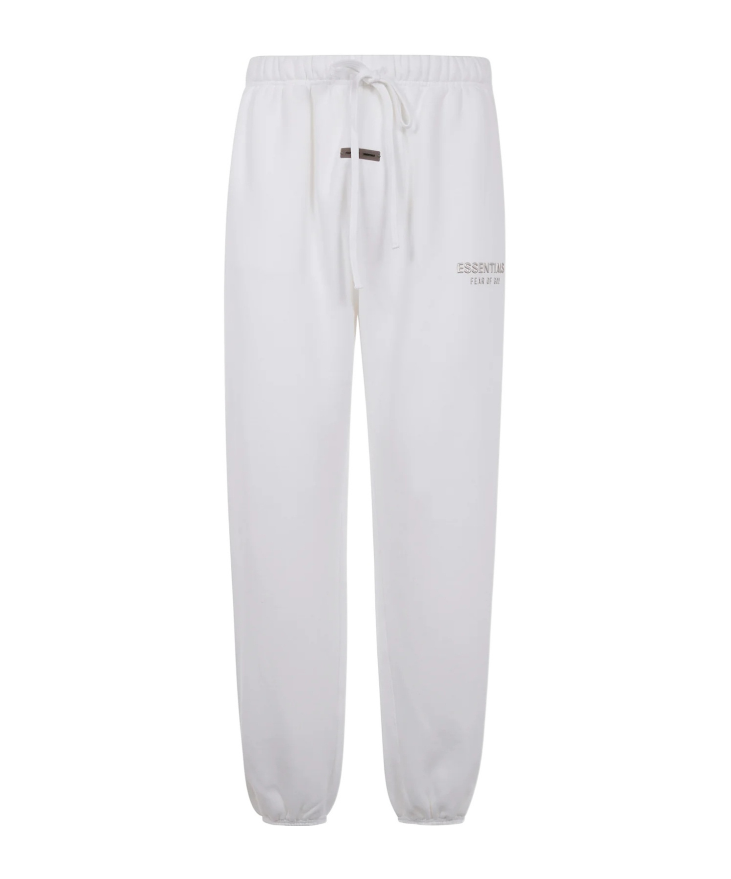 Essentials Emblem Patch Drawstring Sweatpants In White