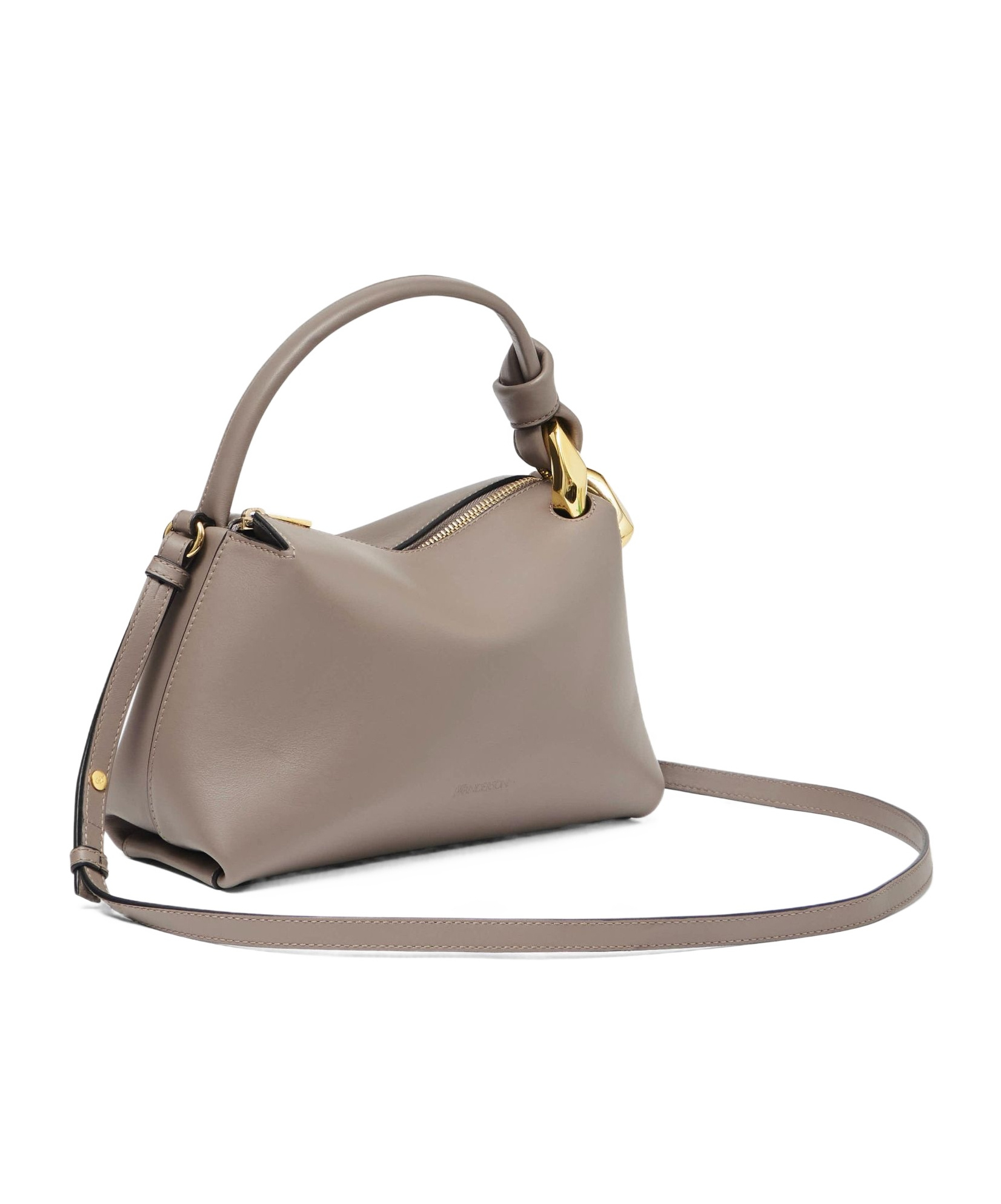 Jw Anderson Small Jwa Corner Bag - Leather Crossbody Bag In Gray