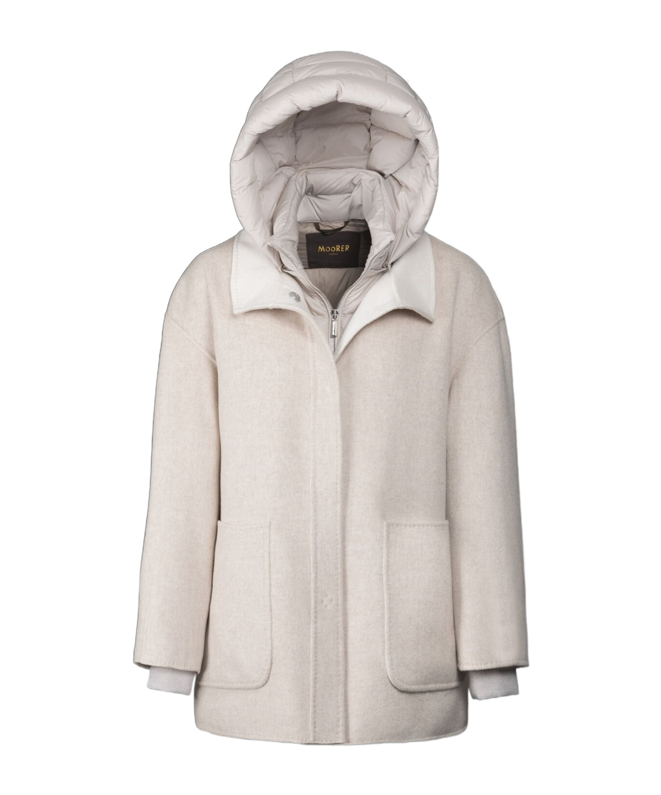 Moorer Coats Beige In White