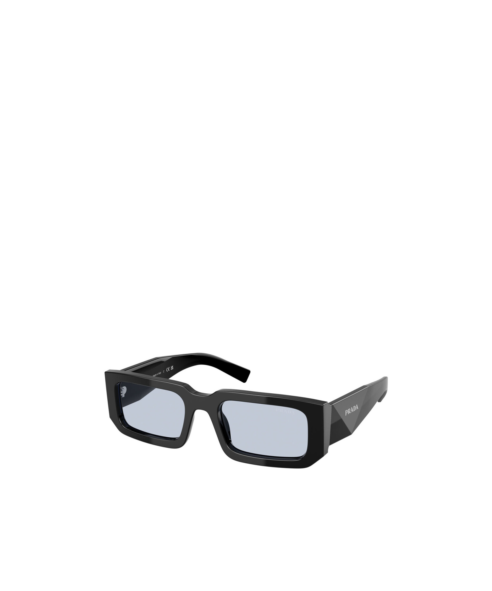 Prada Rectangular Frame Sunglasses In Blue