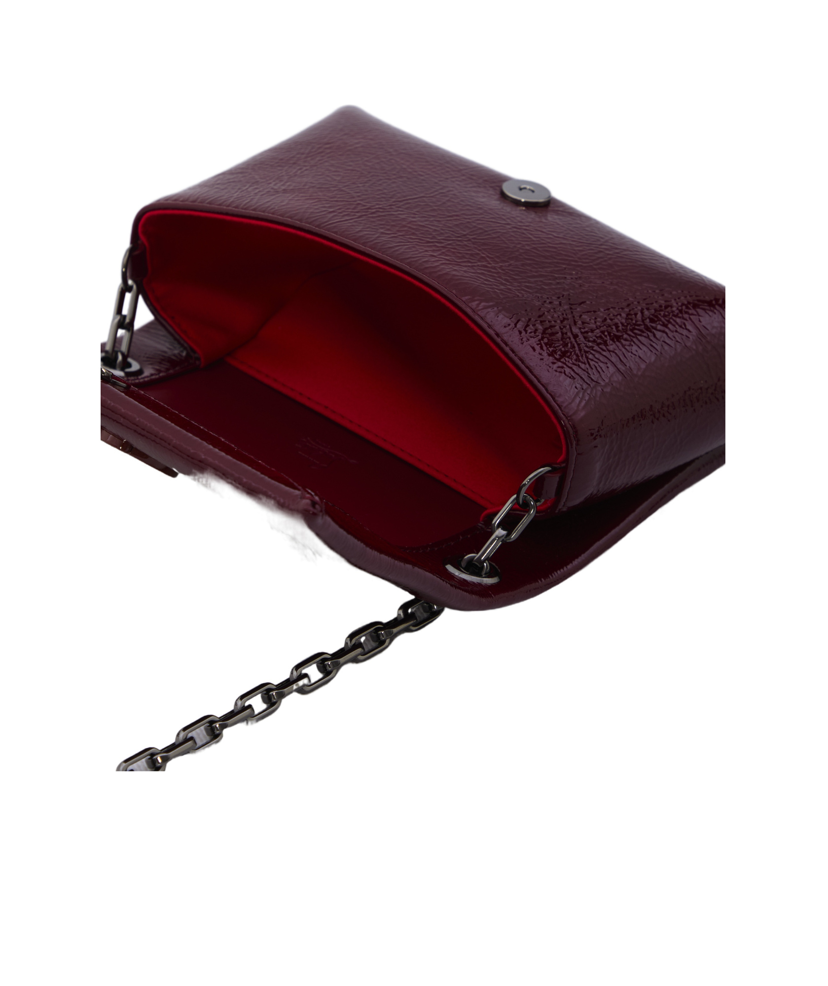 Christian Louboutin Loubi54 Foldover Top Shoulder Bag In Red
