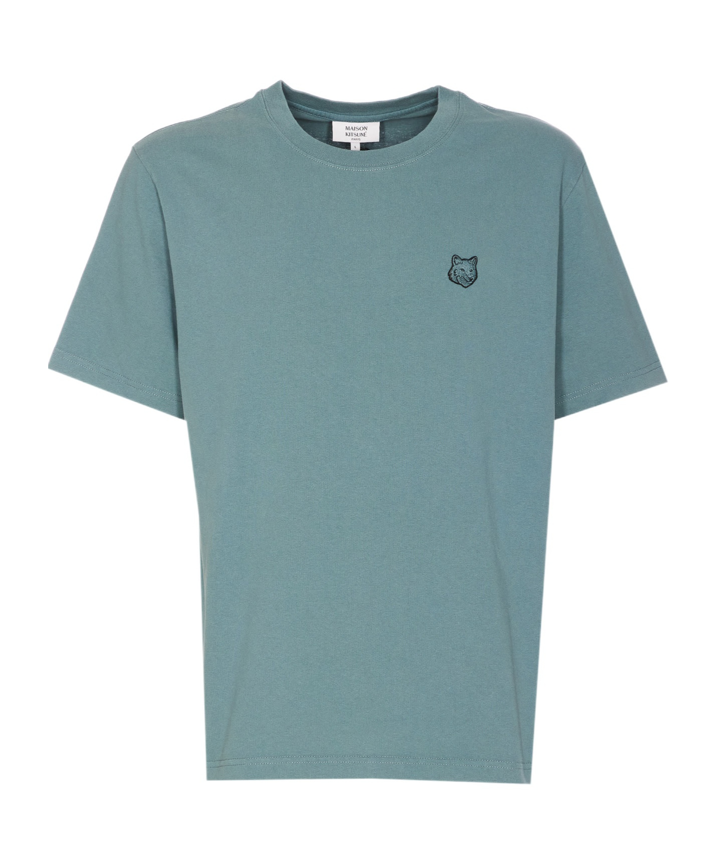 Maison Kitsuné Bold Fox Head Patch Oversize Tee Shirt-l Nd Maison Kitsune Male In Green