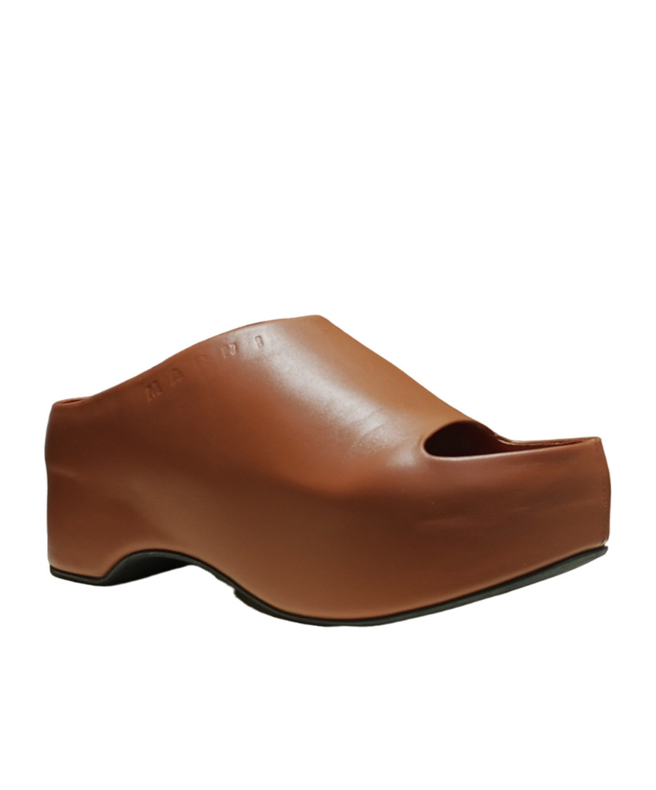 Marni Chunky Clog Sabot With In Brown