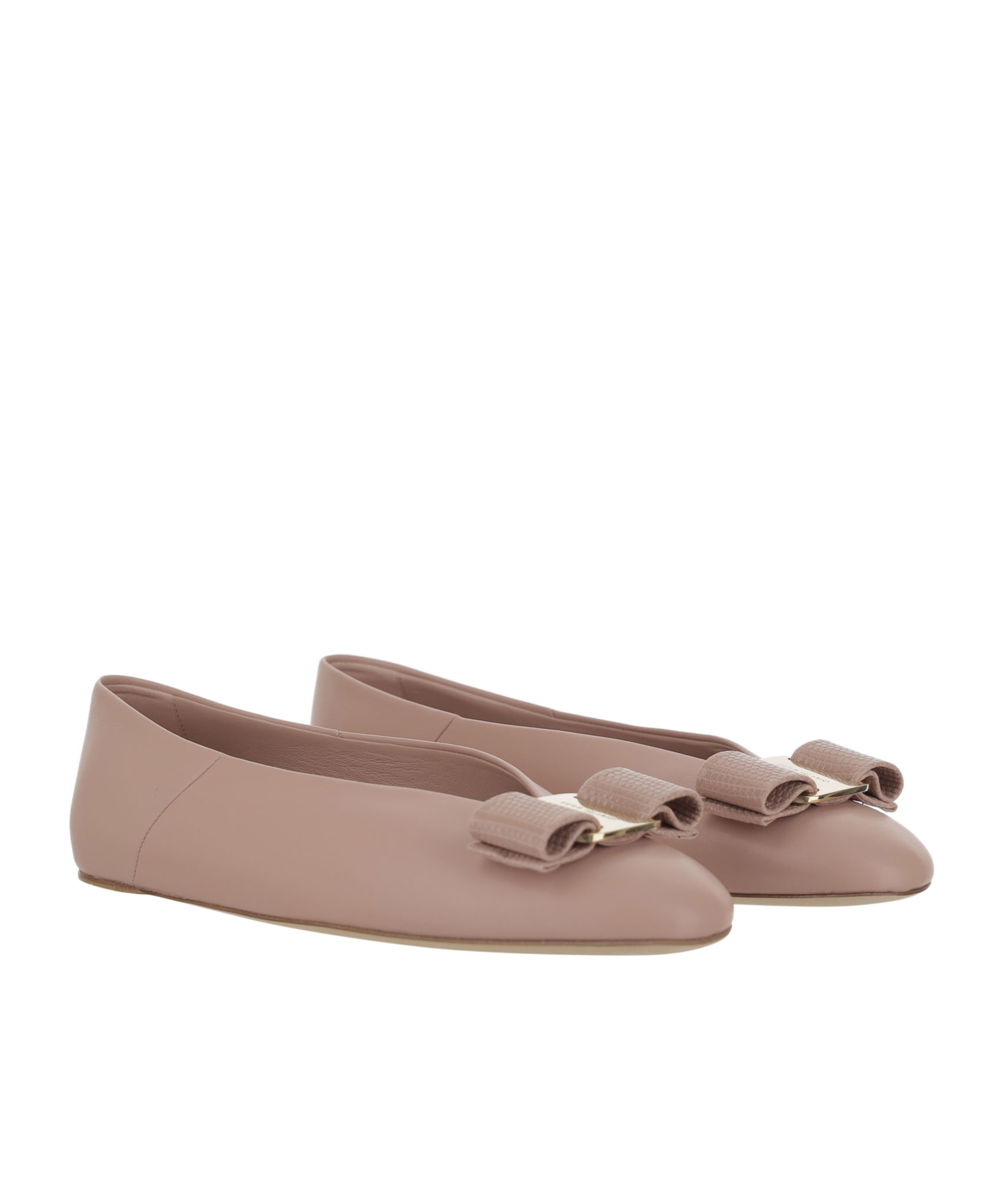 Ferragamo Step On Flat Shoes In Pink