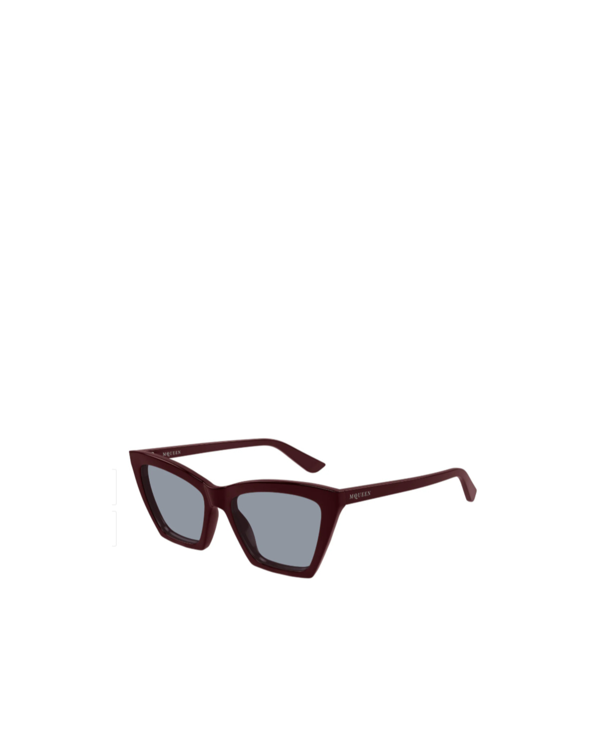 Alexander Mcqueen Geometric Frame Sunglasses In Red