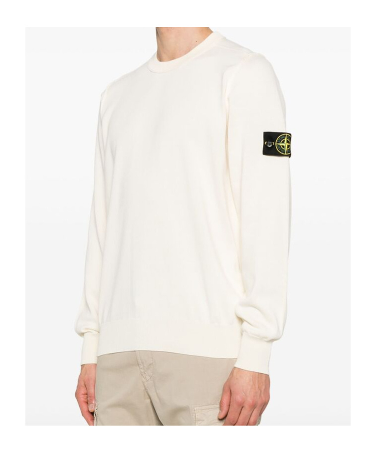 Stone Island Pullover Mit Kompass-patch In Nude
