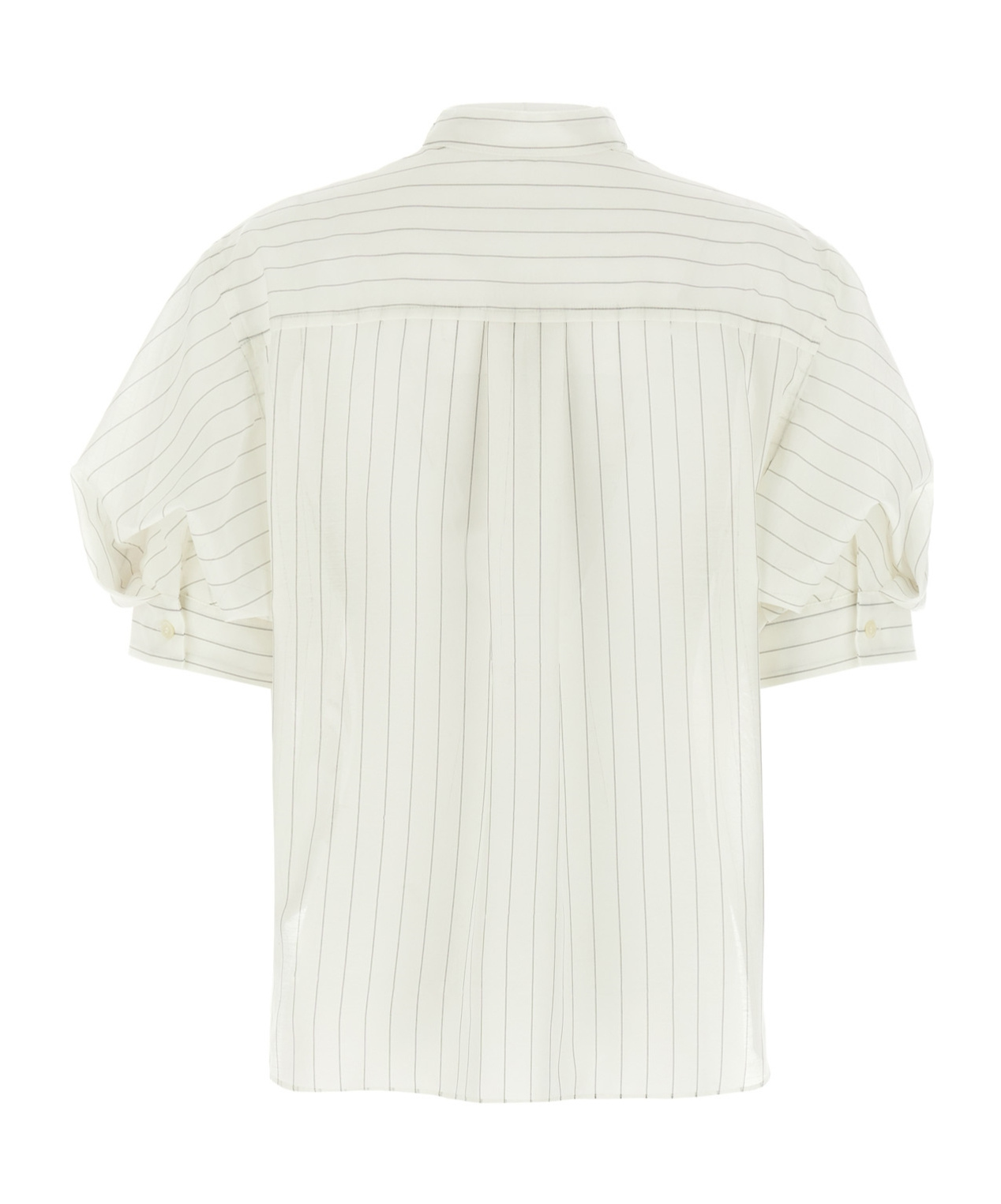 Sacai White Organza T-shirt In White