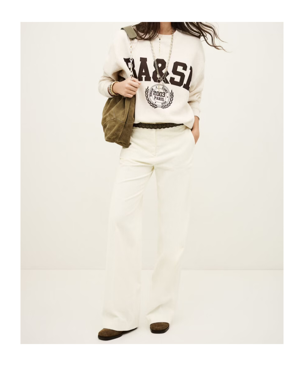Bash Logo Crewneck Sweatshirt In White