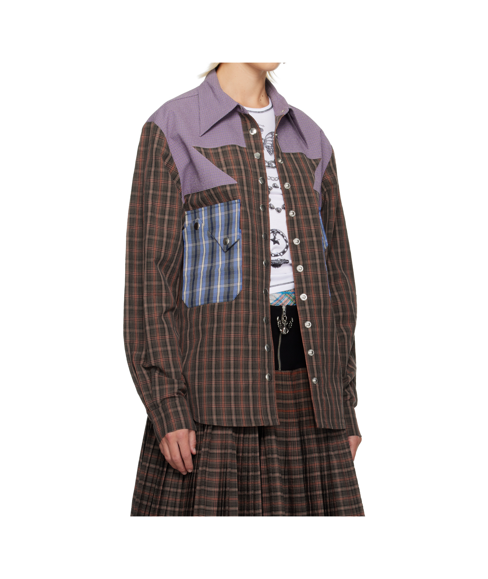 Chopova Lowena Brown Vega Shirt In Multi