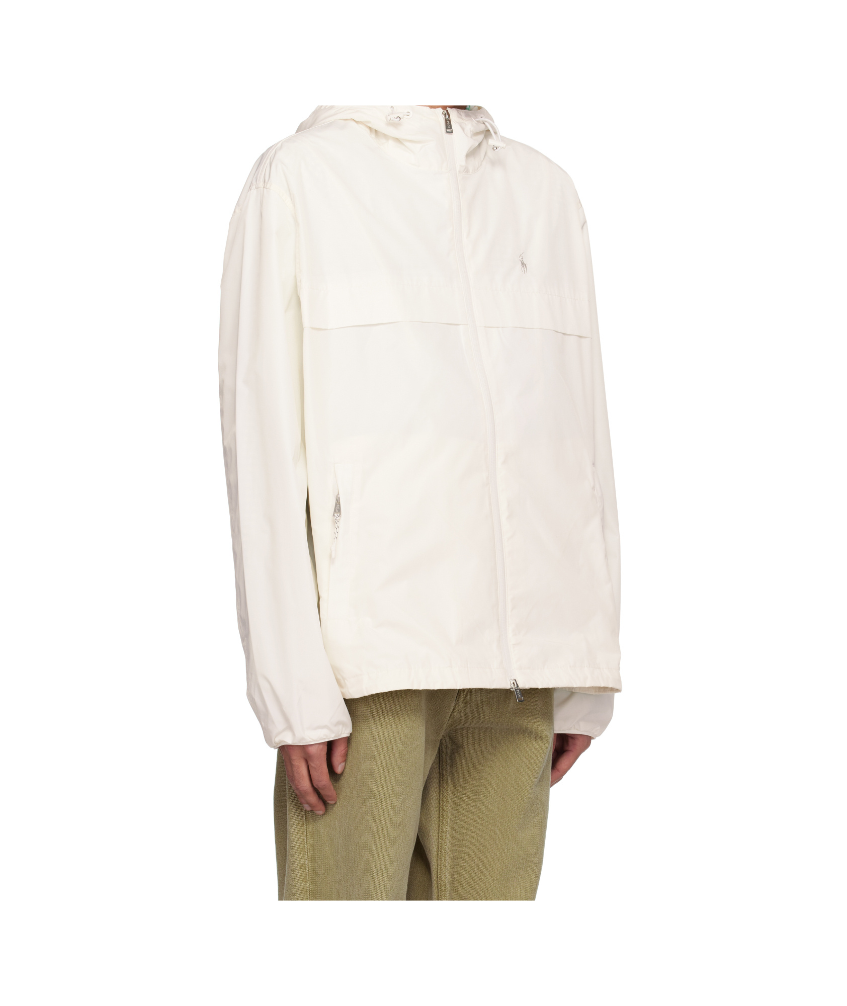 Polo Ralph Lauren White Eco Simplux Windbreaker Jacket In Deckwash White