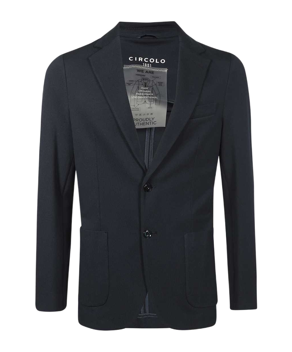 Circolo 1901 Long-sleeved Suit Coat In Black