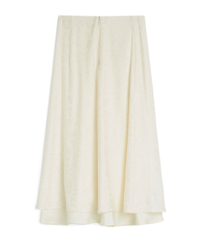 Jil Sander Floral-jacquard Midi Skirt In Coconut
