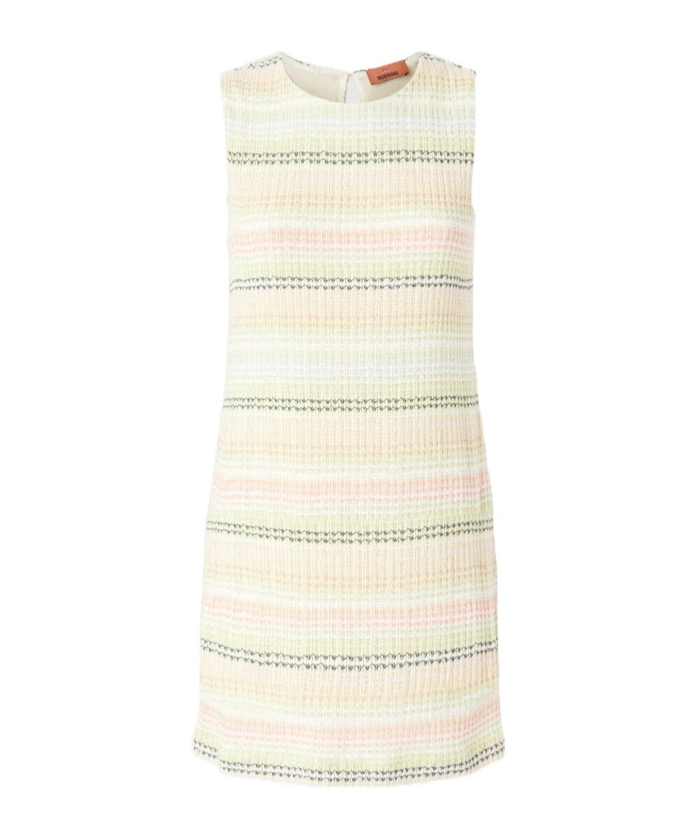 Missoni Sleeveless Dress In Cotton Blend With Caperdoni Motif