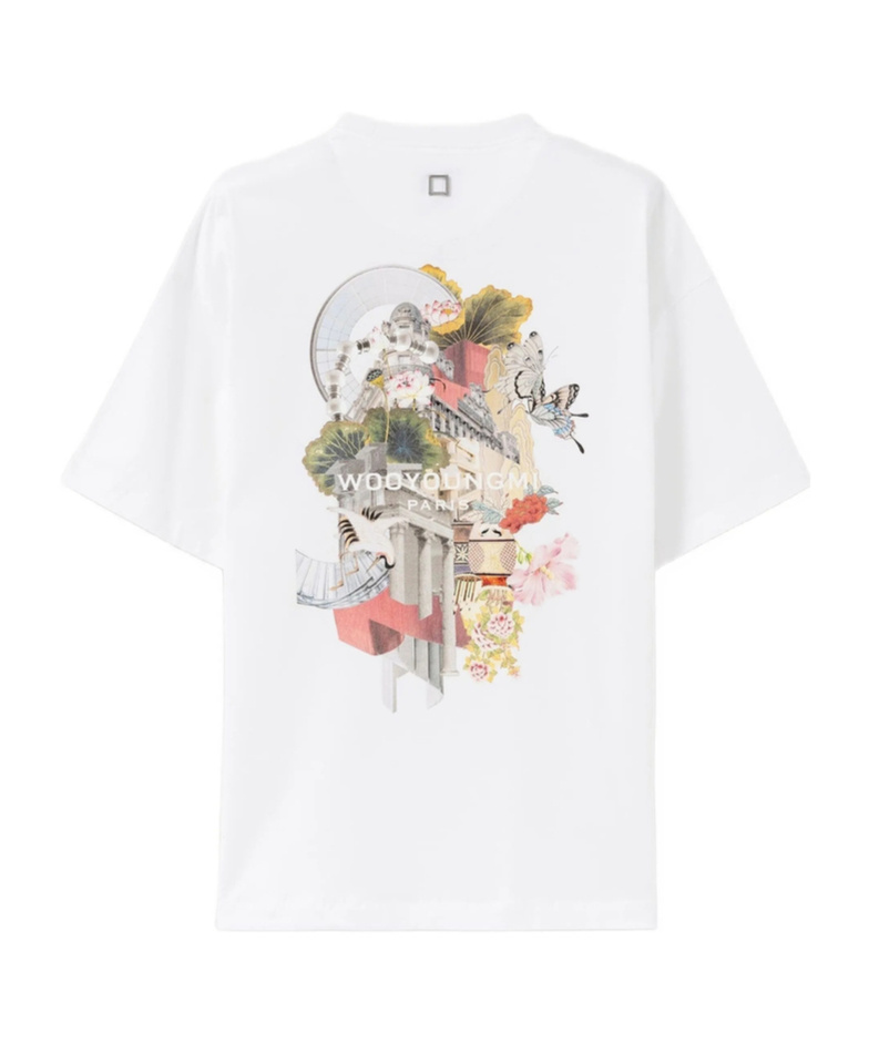 Wooyoungmi Graphic Short-sleeved T-shirt In White
