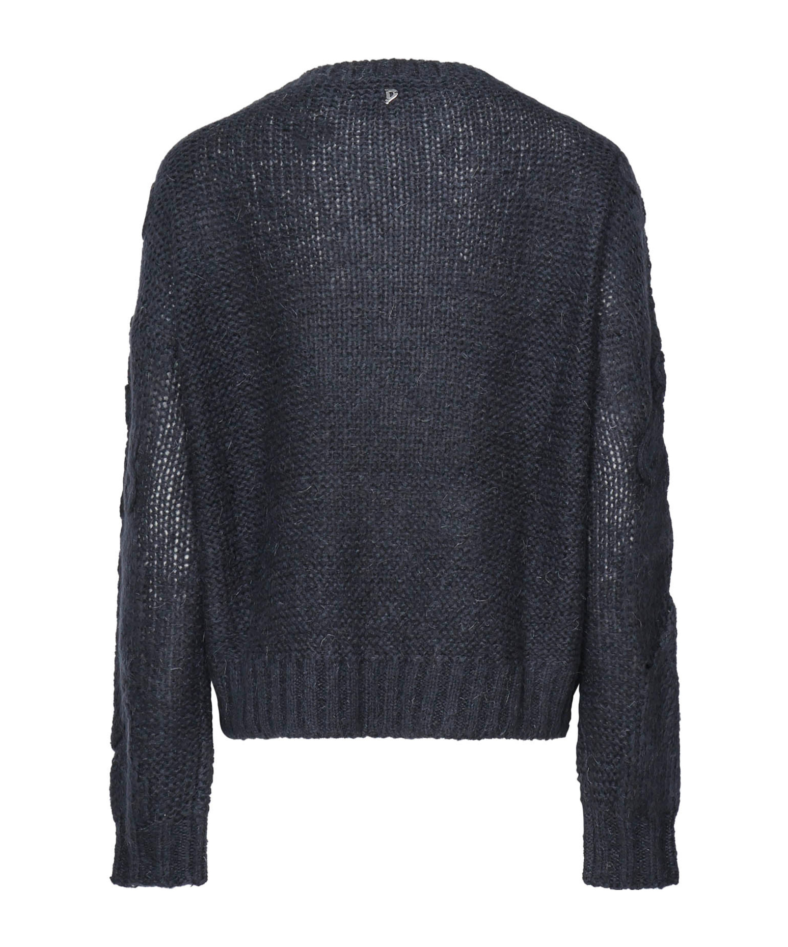 Dondup Patterned Knitted Sweater In Black