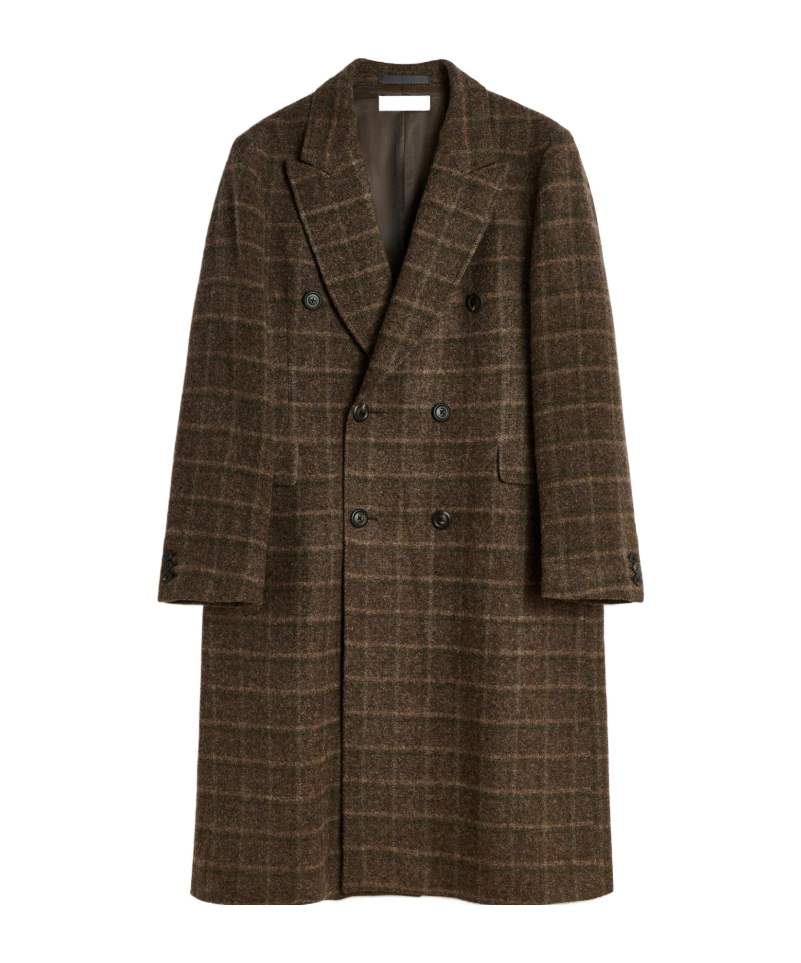 Our Legacy Dorf Check Boiled Alp Wool In Green