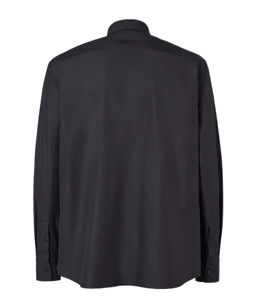 Fendi Black Cotton Shirt In Black