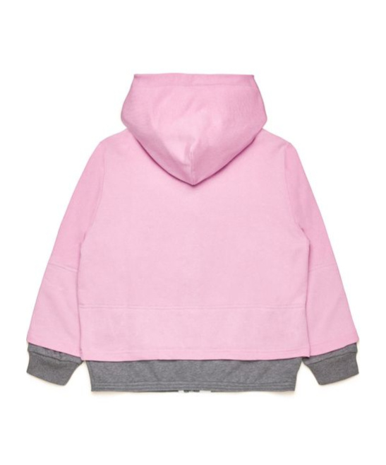 Shop Marni Logo-print Cotton Zip-up Hoodie In Pink