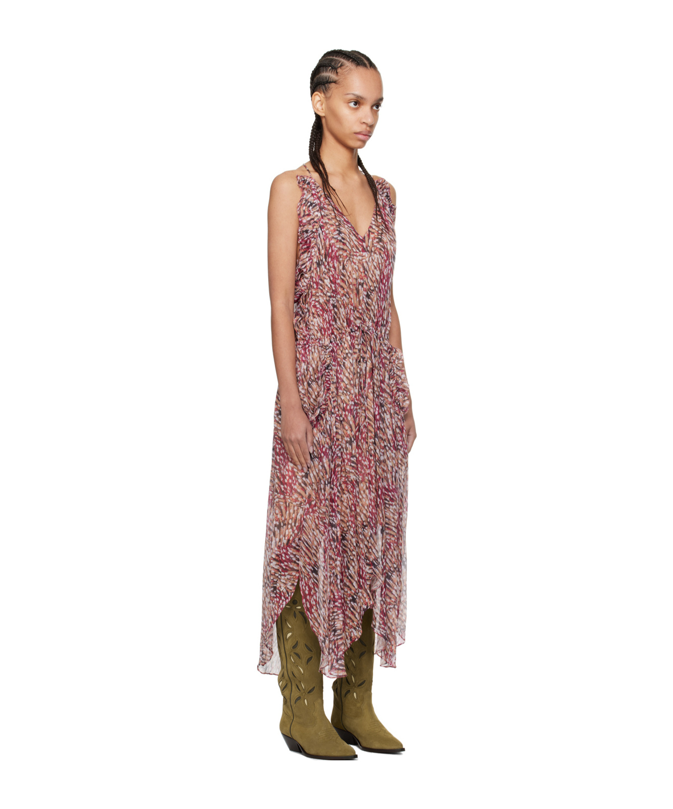 ISABEL MARANT ÉTOILE ISABEL MARANT ÉTOILE FADELO PATTERN-PRINTED MIDI DRESS