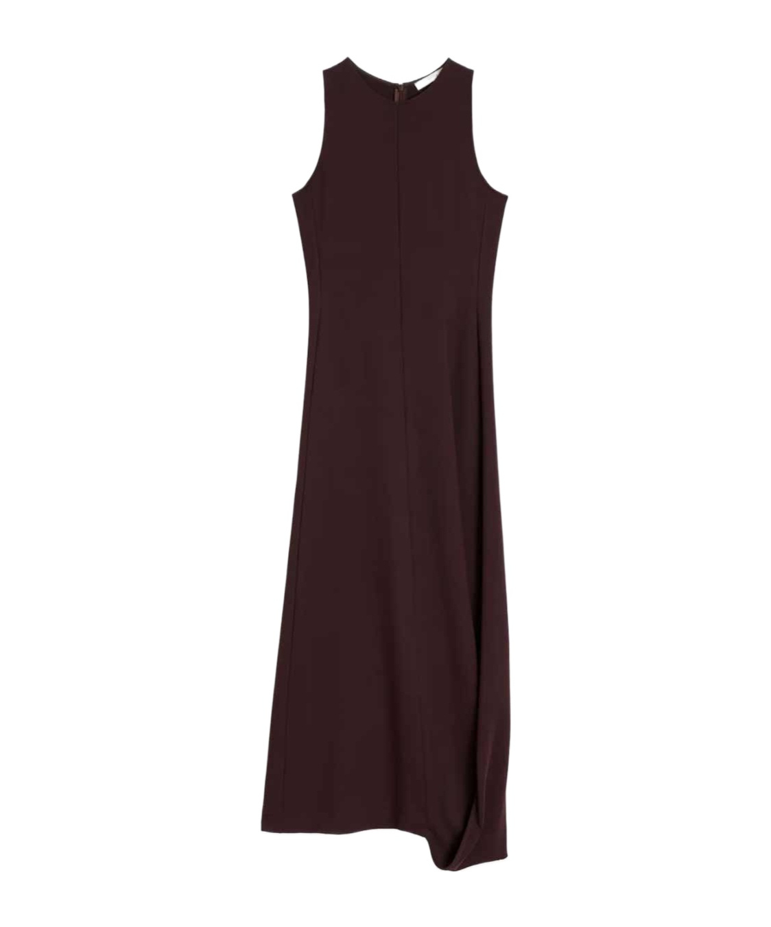Lemaire Twisted Hem Midi Dress In Black
