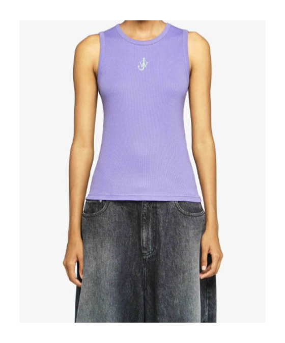 Jw Anderson Women's Anchor Jwa Logo Tank Top In Blue